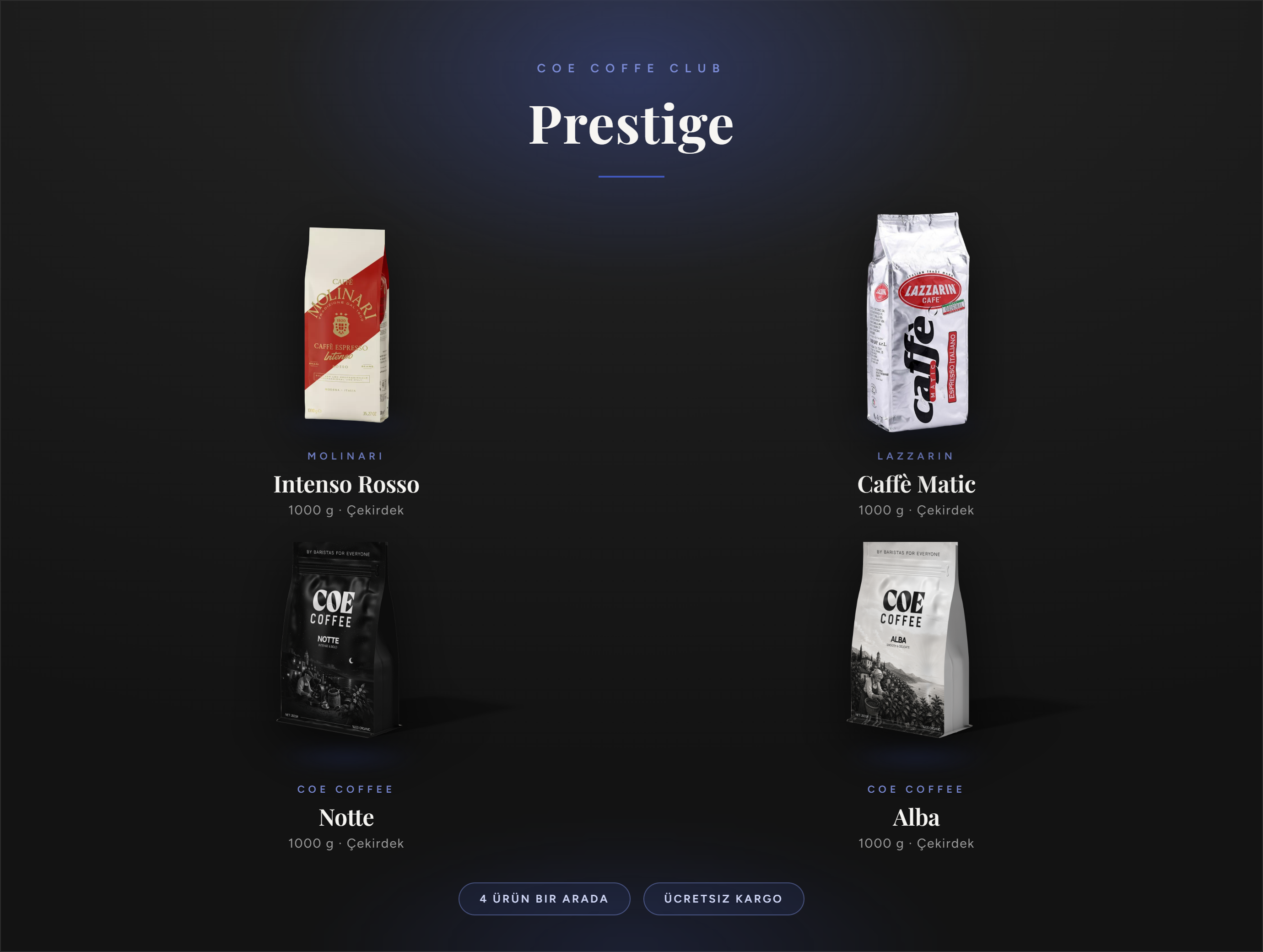 COE Coffee Club Prestige Pack